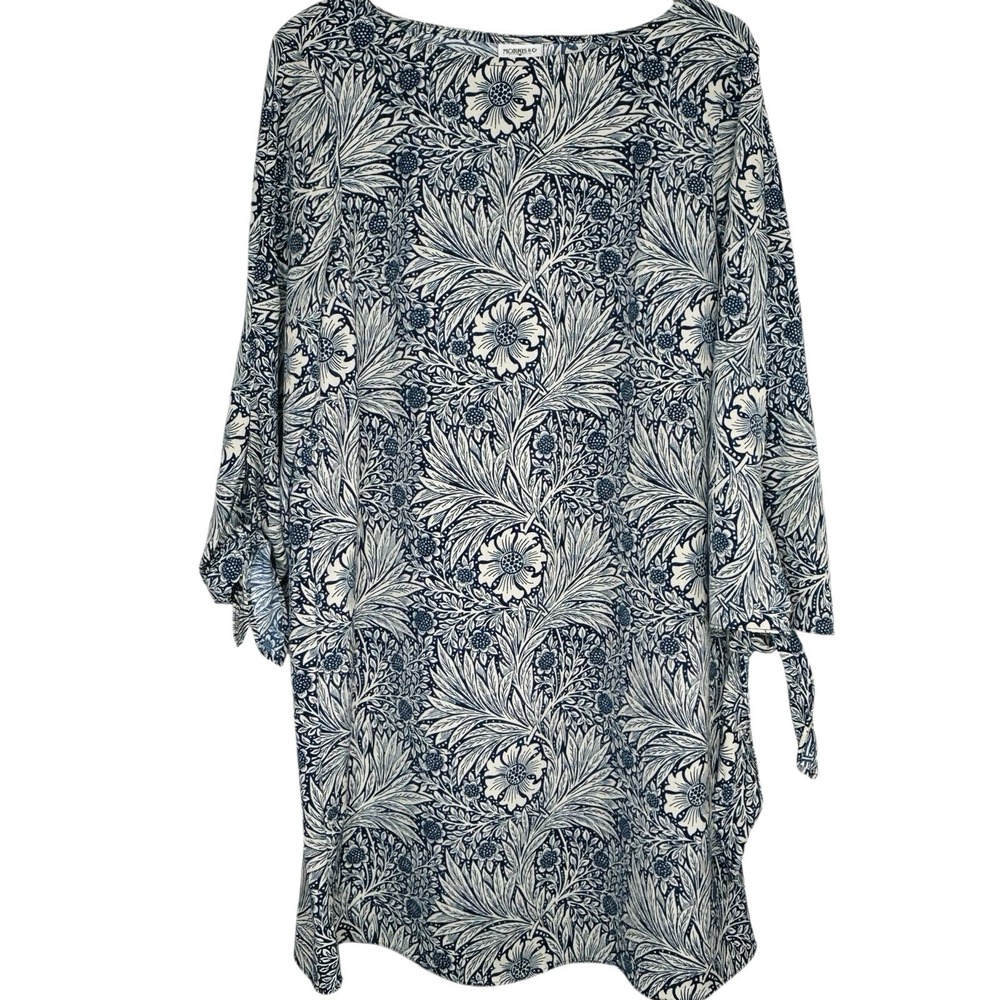 Morris & Co X H&M Floral Dress Sz 4 Cottage Minimalist Heritage Shift Mini Retro